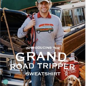 KIEL JAMES PATRICK Roadtripper CREW SWEATSHIRT GREY SIZE Large